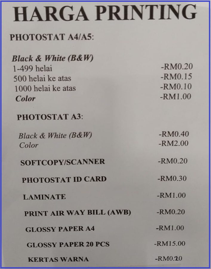 4 HARGA PRINT